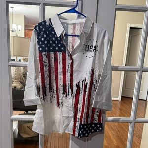 Patriotic USA Flag Shirt